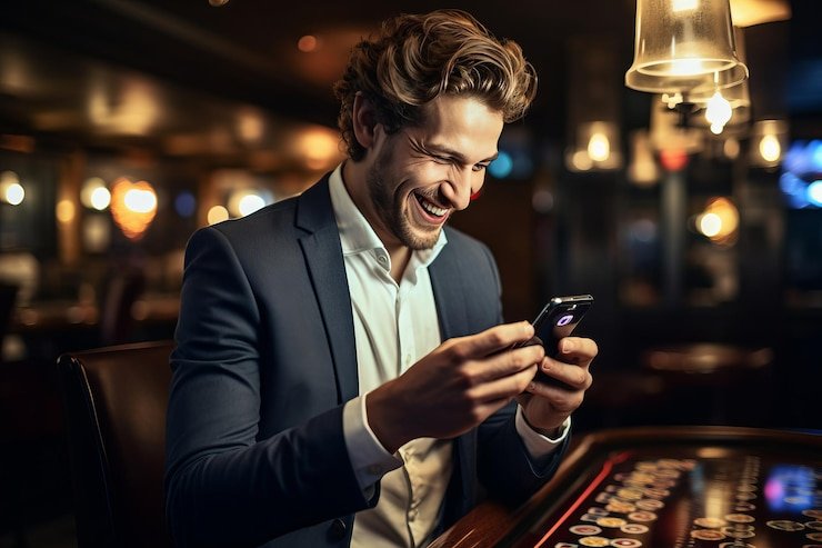Antarmuka aplikasi mabukwin menampilkan menu olahraga, live-dealer, dan slot games